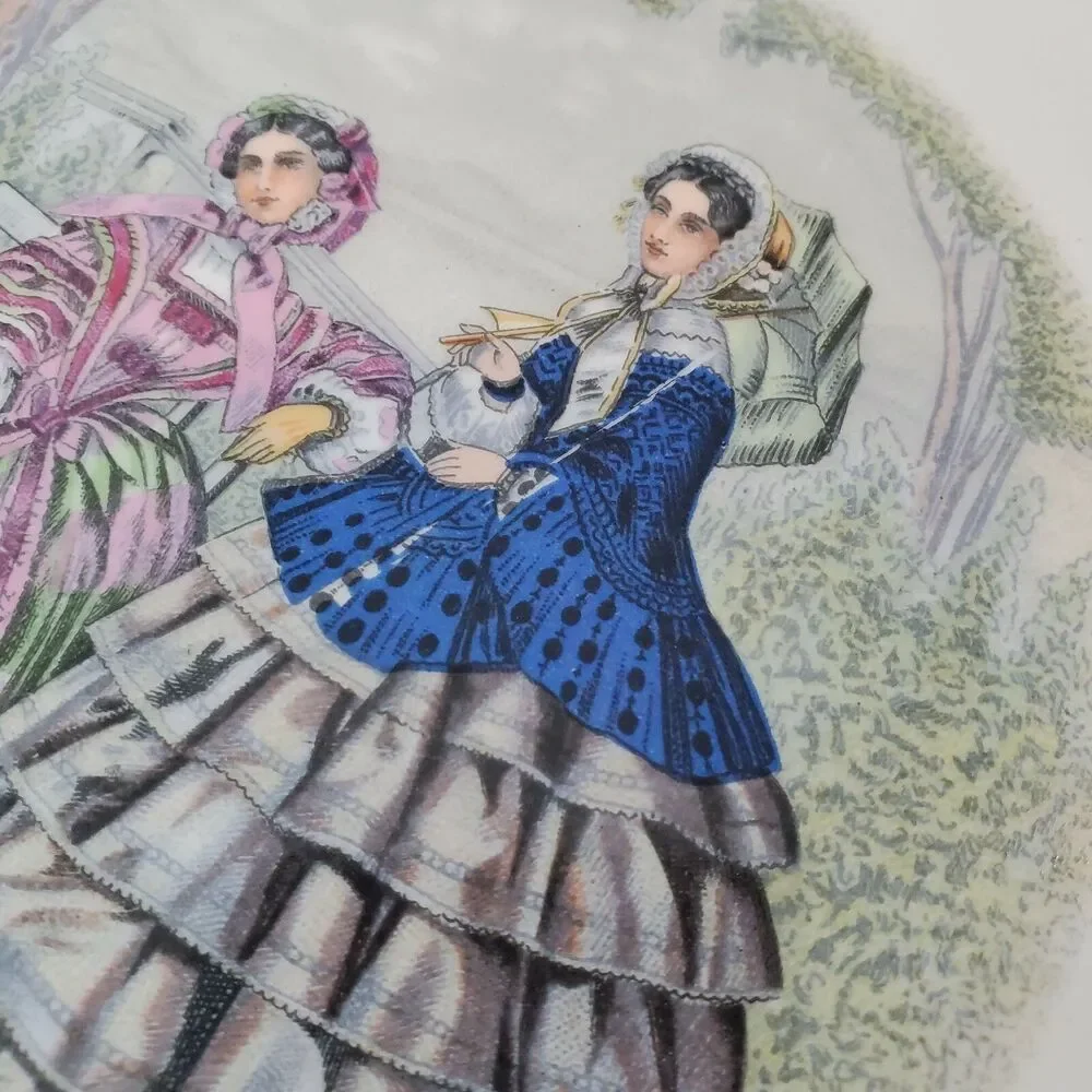 2x‎ Imperial Salem China 23 Karat Gold Victorian Ladies 10.75